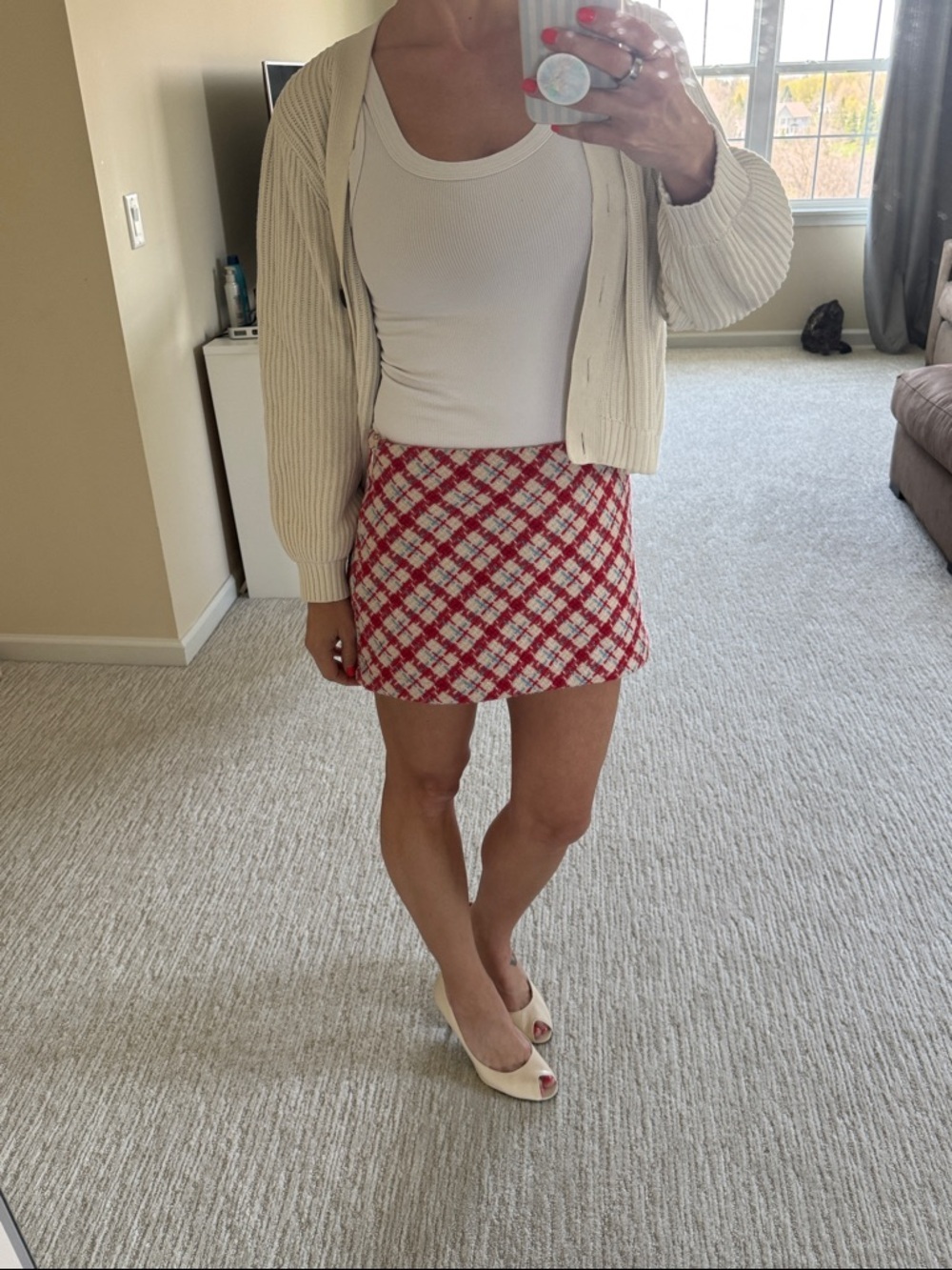 Urban outfitters woven mini skirt